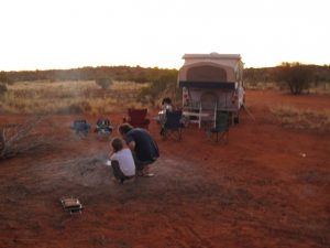 Our camping spot at Sandy Way near Uluru